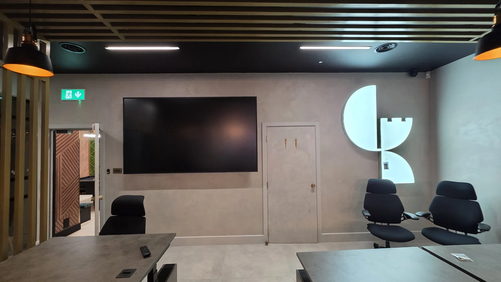 Completed commercial microcement project by Eco Microcement