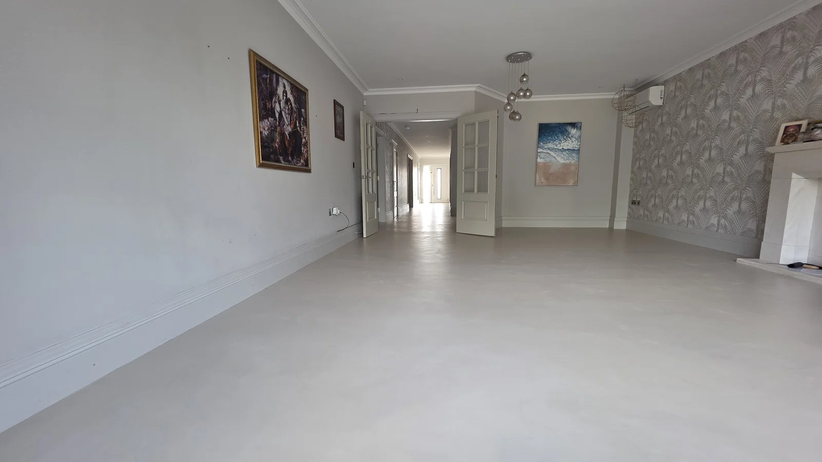 Completed microtopping floor project by Eco Microcement