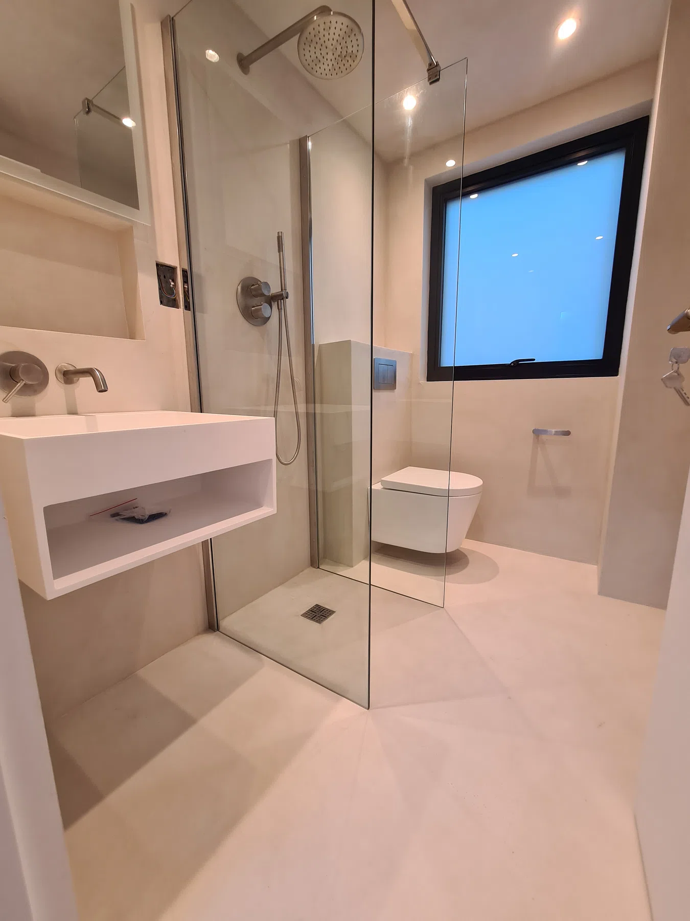 Microcement Showers project 1