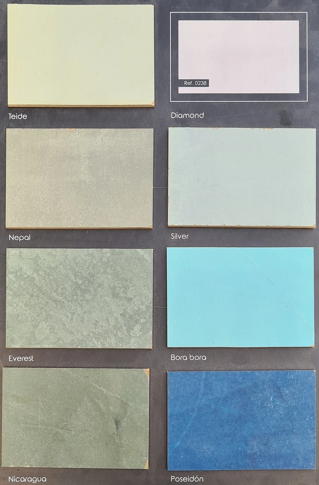 Eco Microcement colour palette sample 3