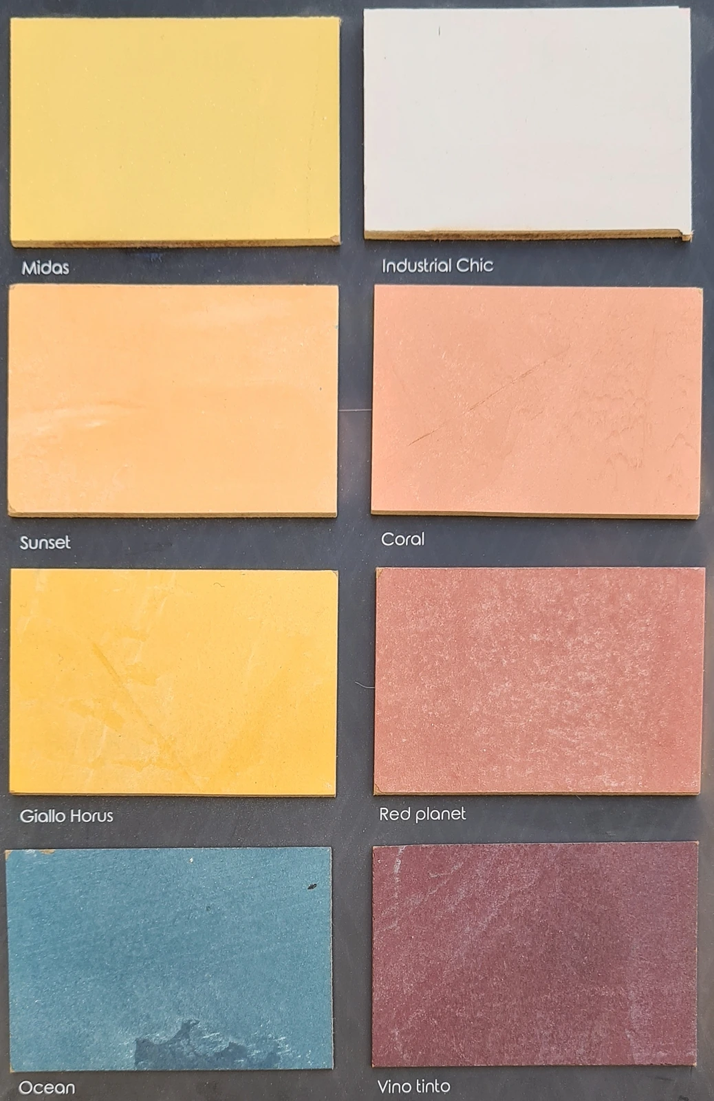 Eco Microcement colour palette sample 4