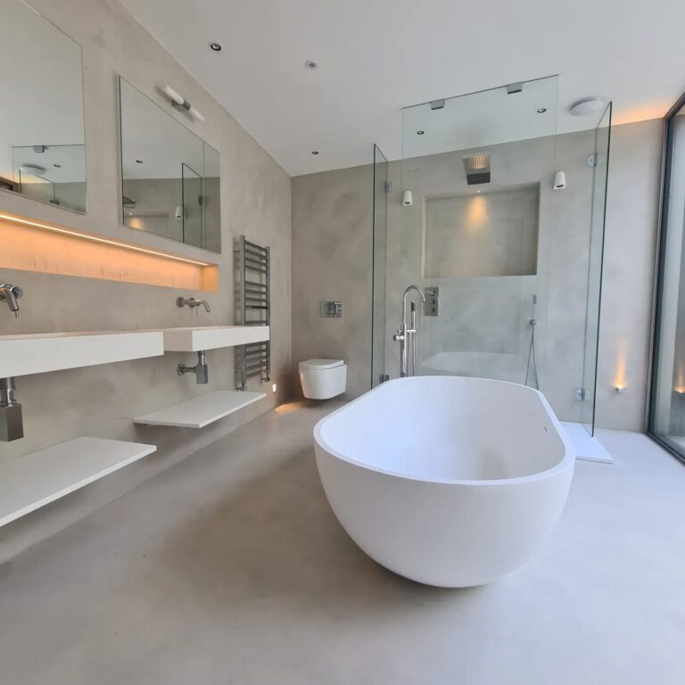 microcement bathroom